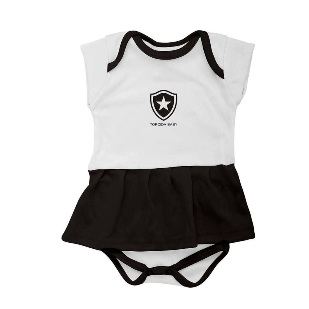 Vestido Body Infantil Torcida Baby Botafogo