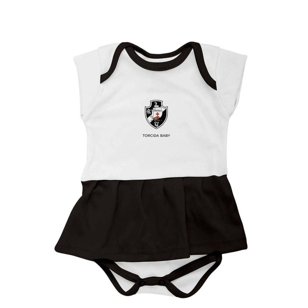 Vestido Body Torcida Baby Vasco da Gama Infantil