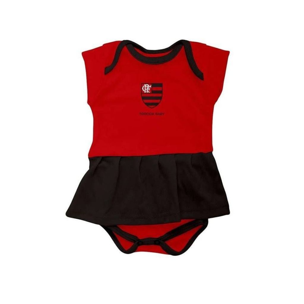 Vestido Body Infantil Torcida Baby Flamengo