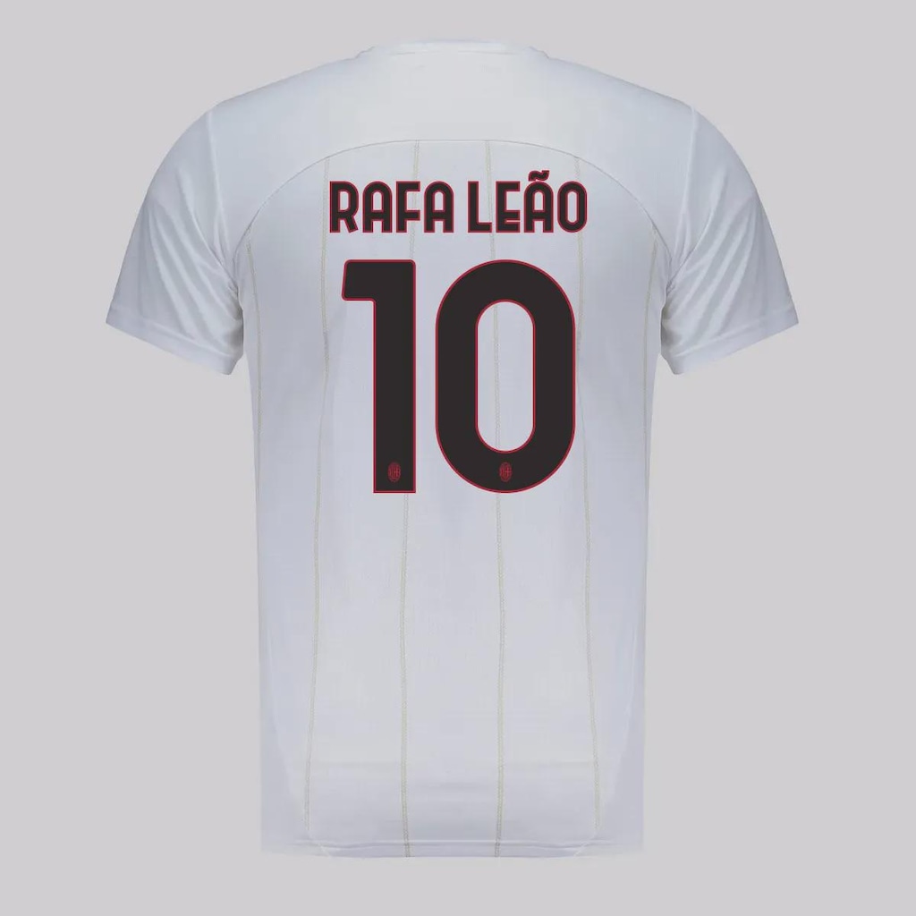 Camisa Milan Pré-Jogo 2025 Puma 10 Rafa Leão Masculina