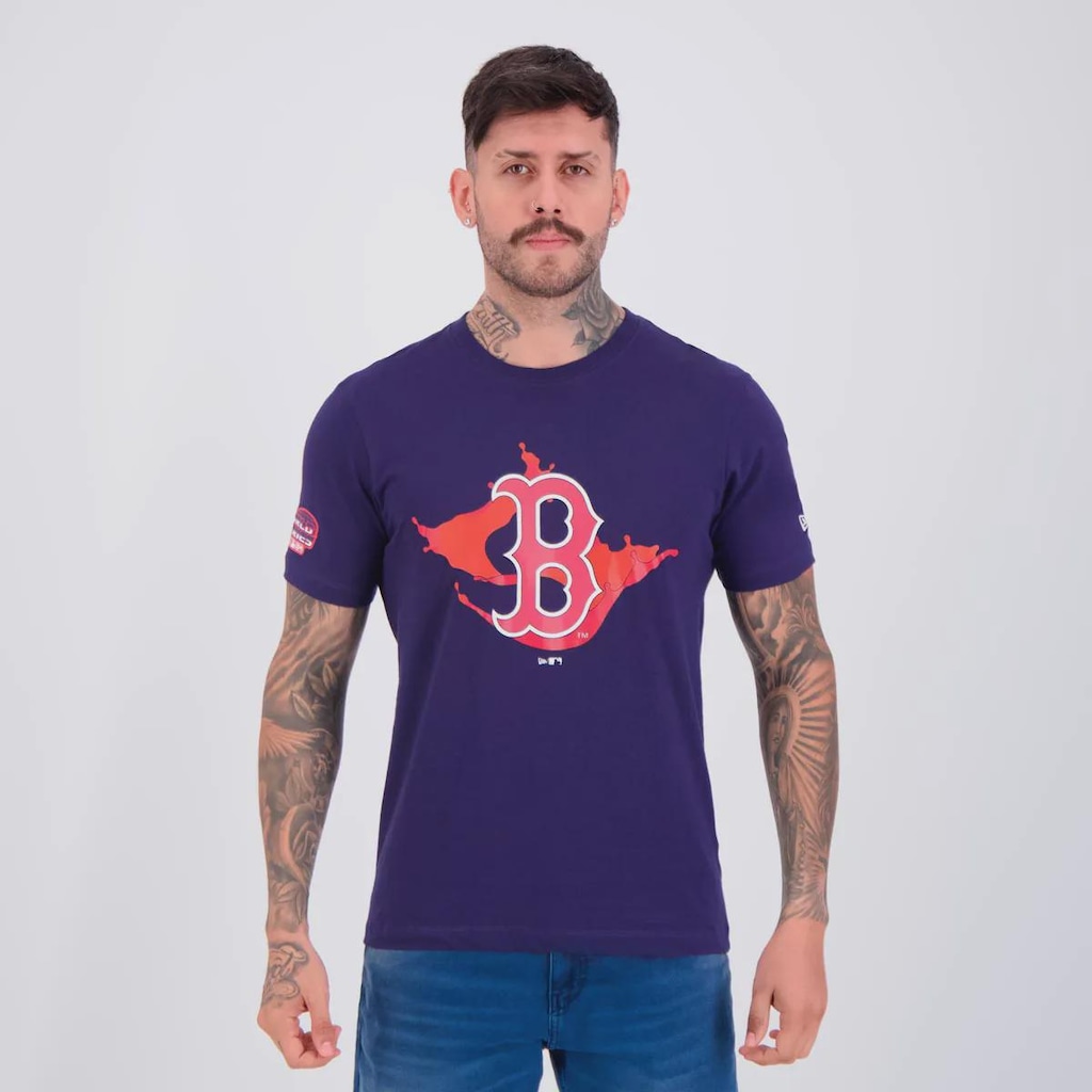 Camiseta New Era MLB Boston Red Sox Core Masculina