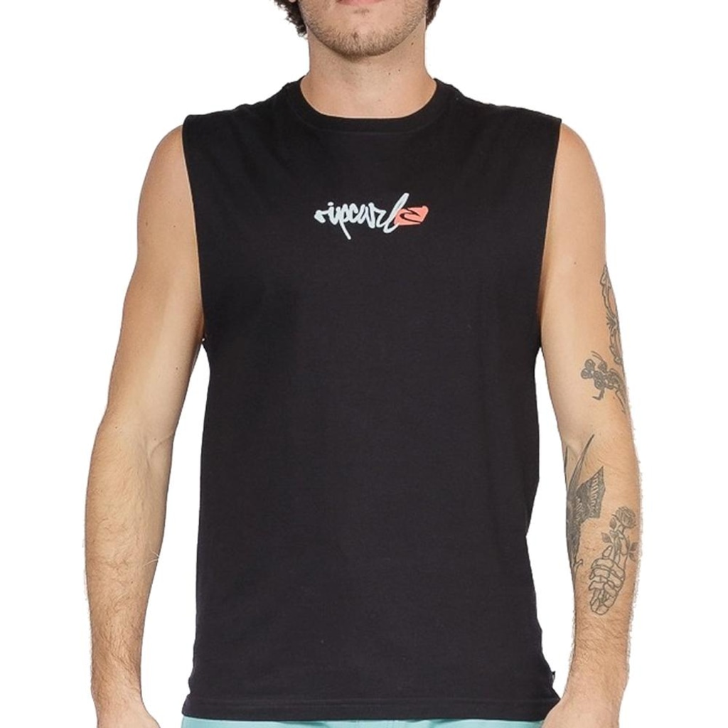 Camiseta Regata Rip Curl Script Muscle Signature GM SM26 Masculina