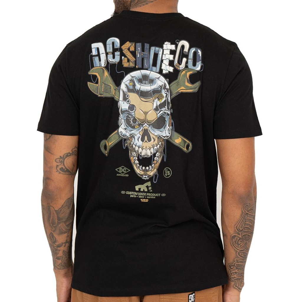 Imagem 2 do produto Camiseta DC Shoes Iron Skull SM26 Masculina
