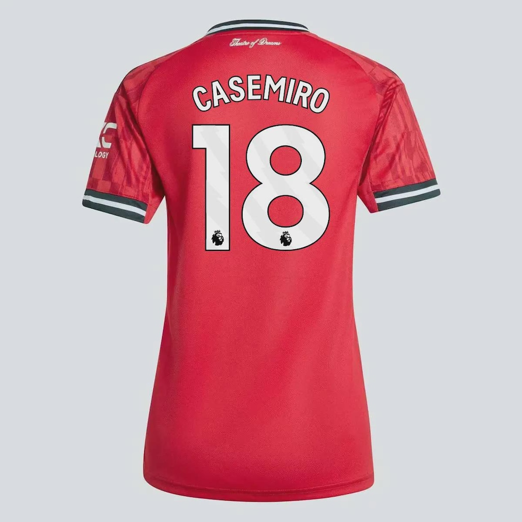 Camisa Manchester United I 2026 18 Casemiro adidas Feminina