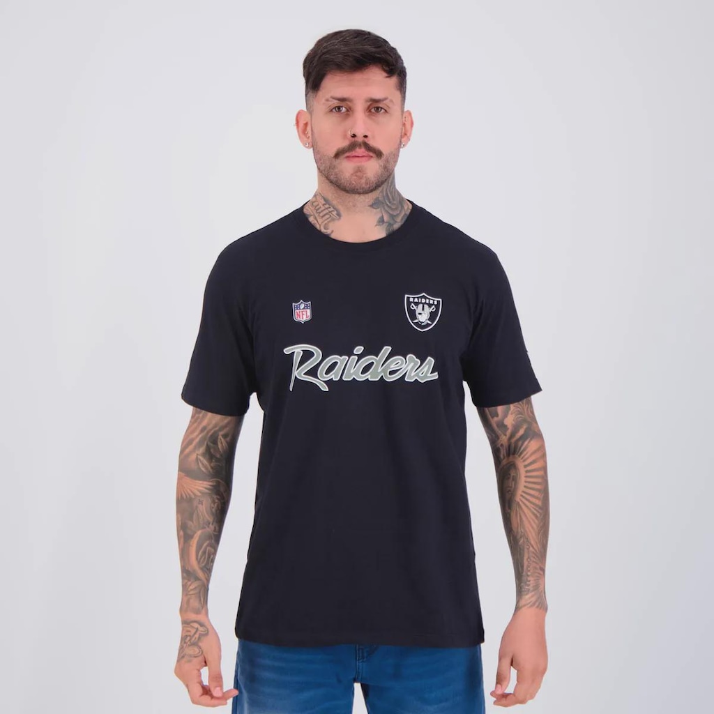 Camiseta New Era NFL Las Vegas Raiders All Core Masculina