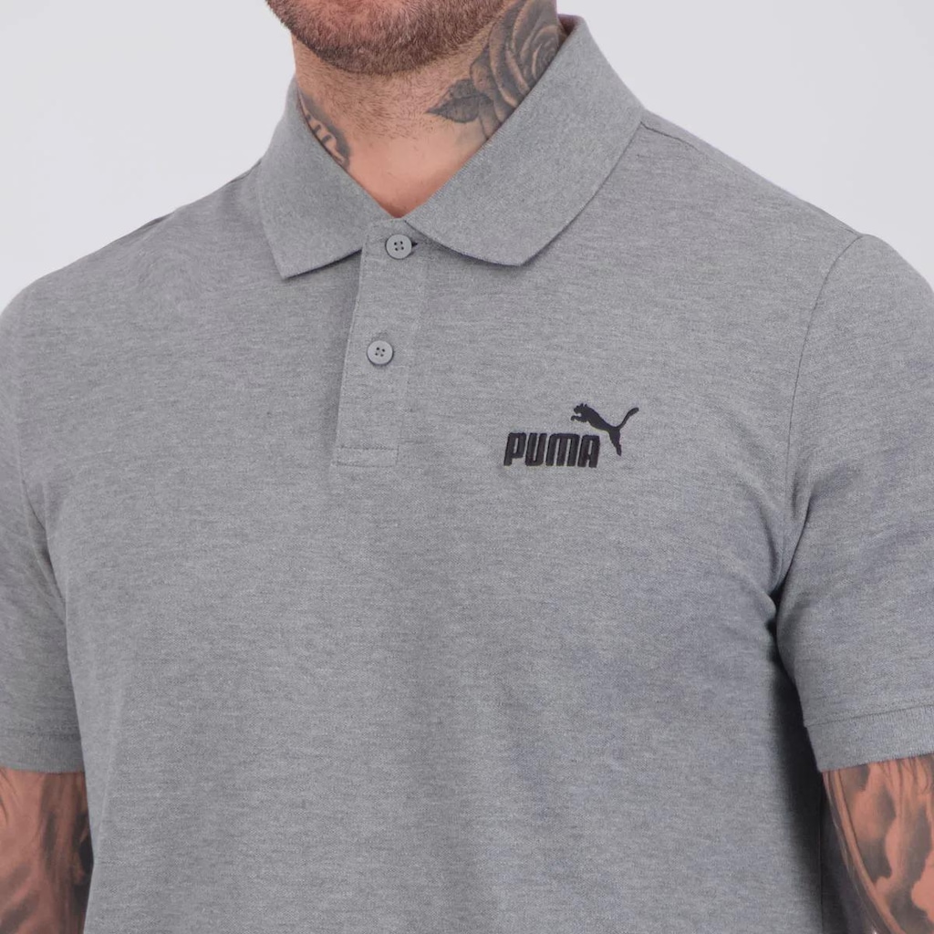 Imagem 5 do produto Camisa Polo Puma Essentials No. 1 Logo Pique Masculina