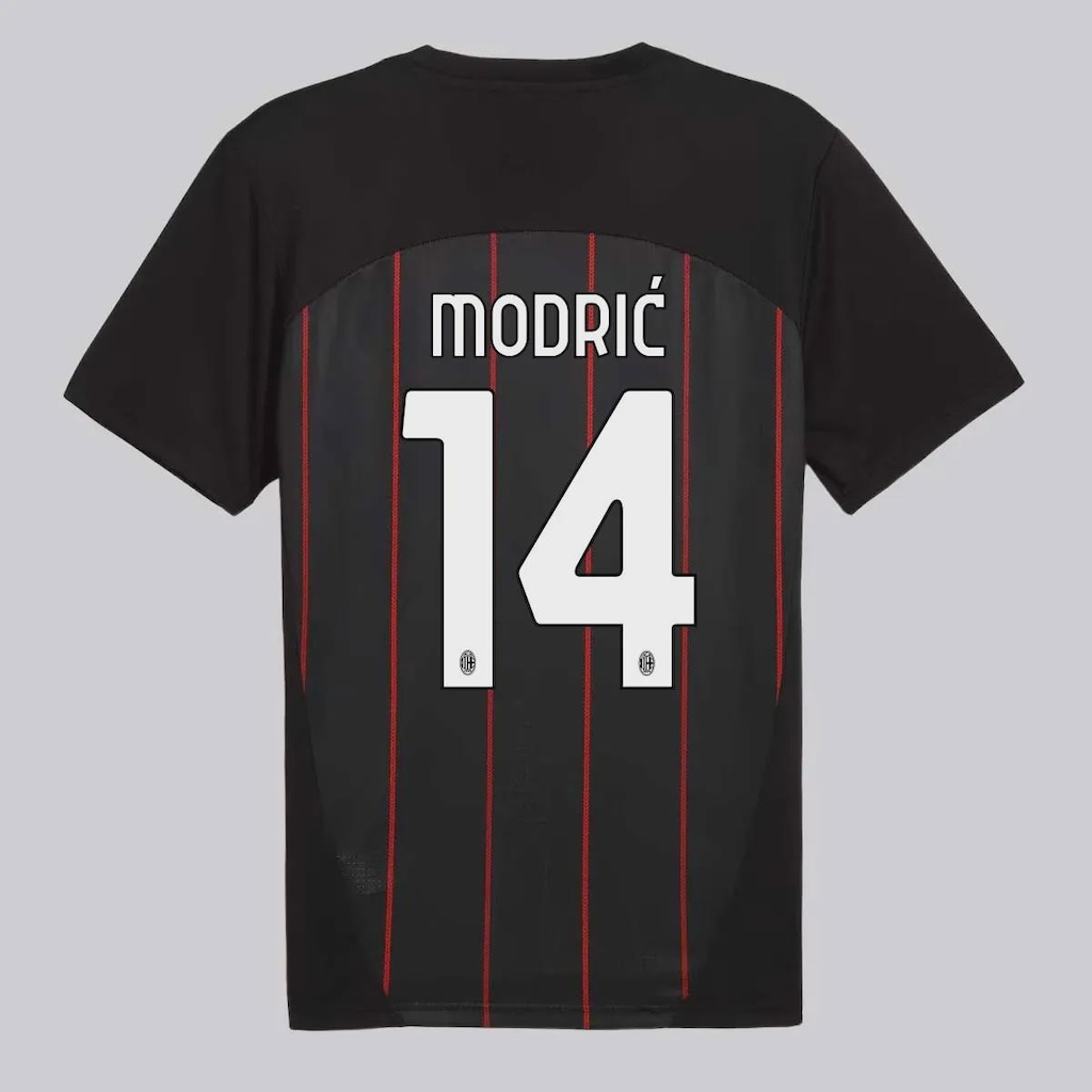 Camisa Milan Pré-Jogo 2025 14 Modric Puma Masculino