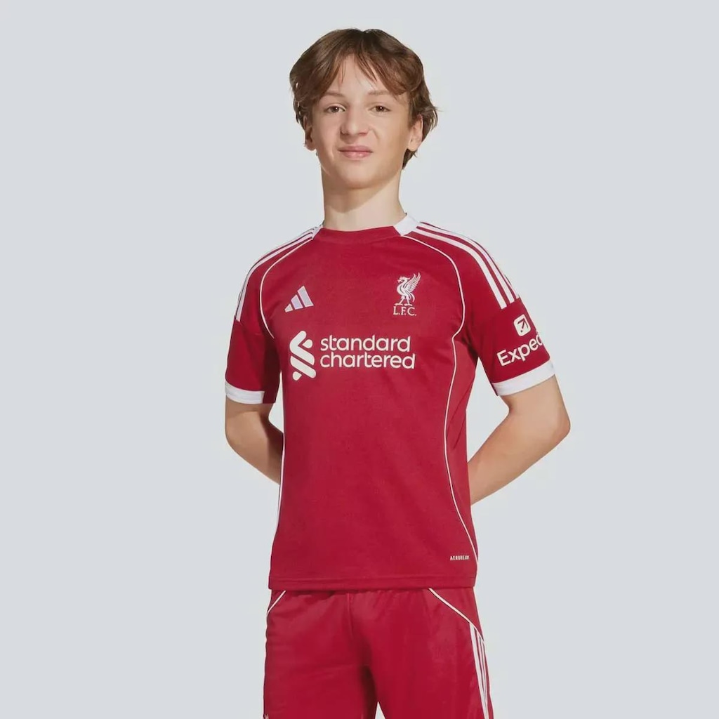 Imagem 4 do produto Camisa Liverpool I 2026 Adidas 11 M.Salah Infantil