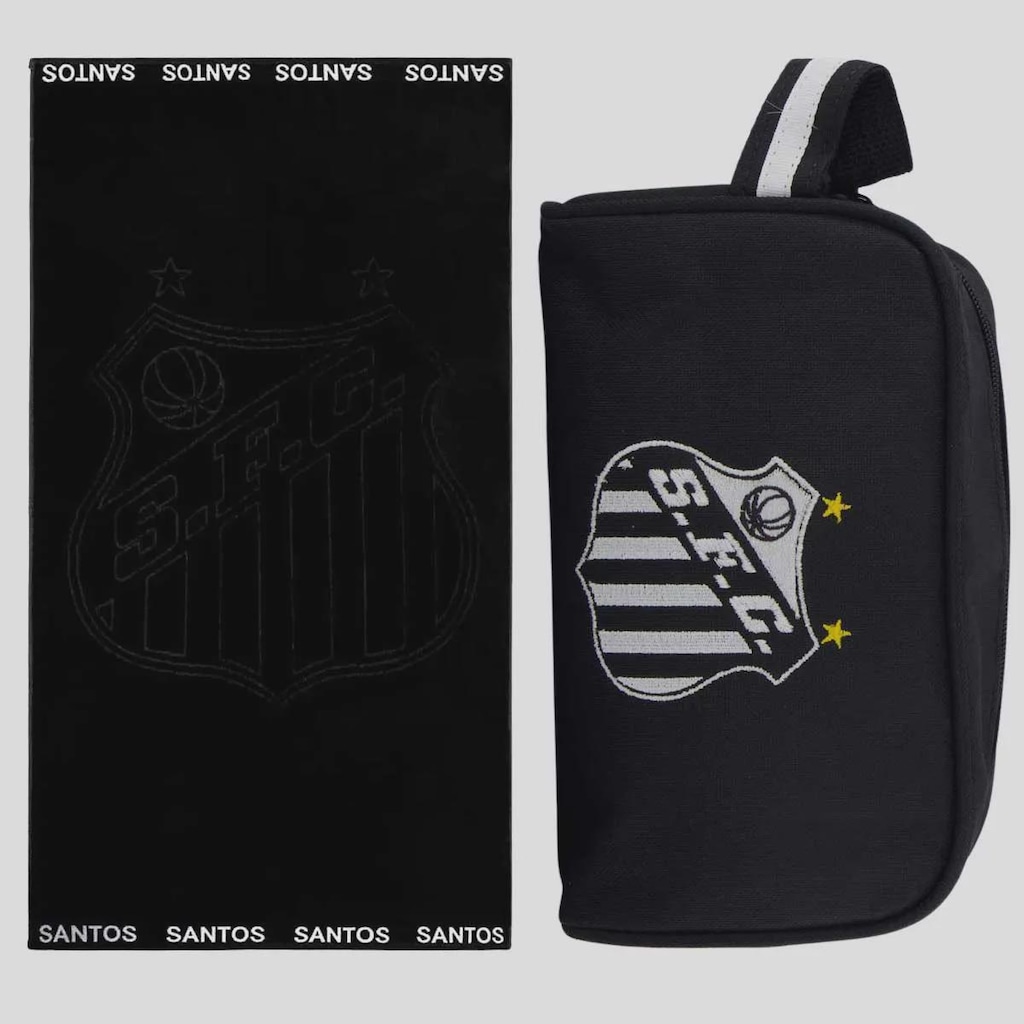 Kit Necessaire Nylon e Toalha de Banho Bouton Santos