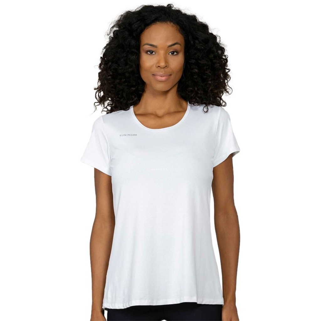 Camiseta Run More Alongada Essencial Feminina