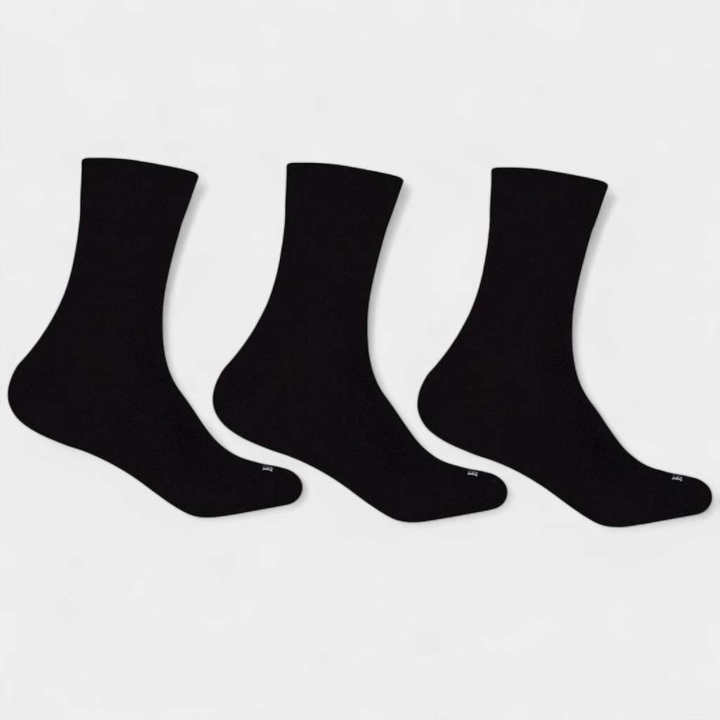 Kit 3 Pares Meia Hoahi Cano Alto Unissex