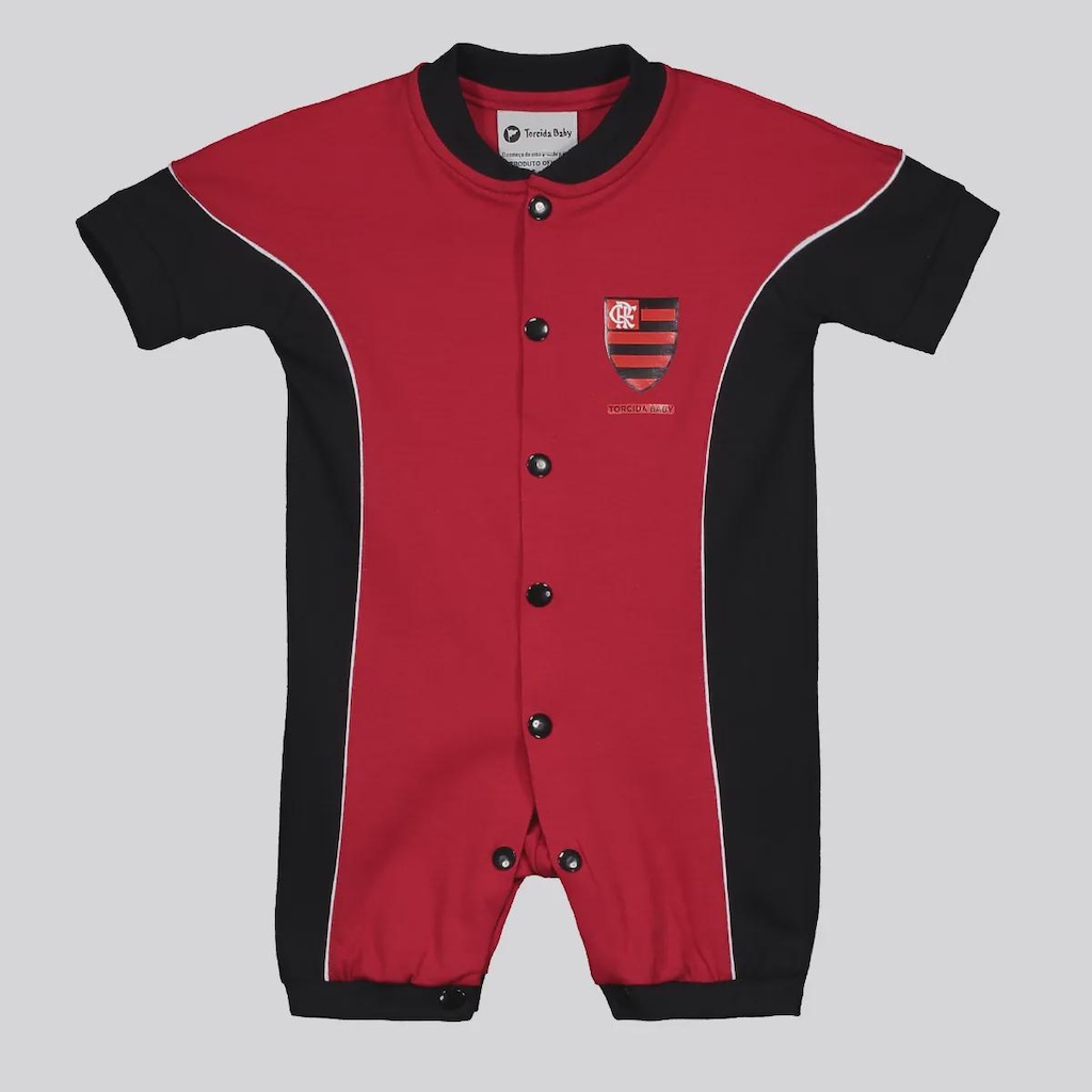 Macacão Meia Malha Curto Flamengo