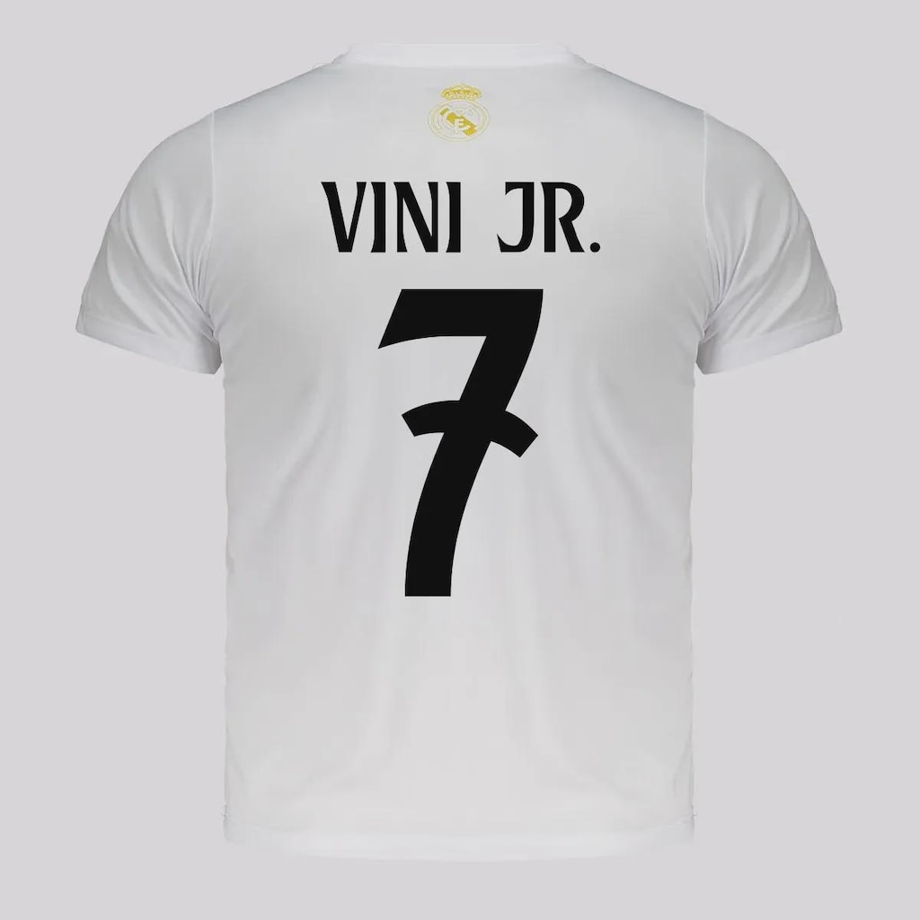 Camisa Real Madrid Soft 7 Vini Jr Infantil