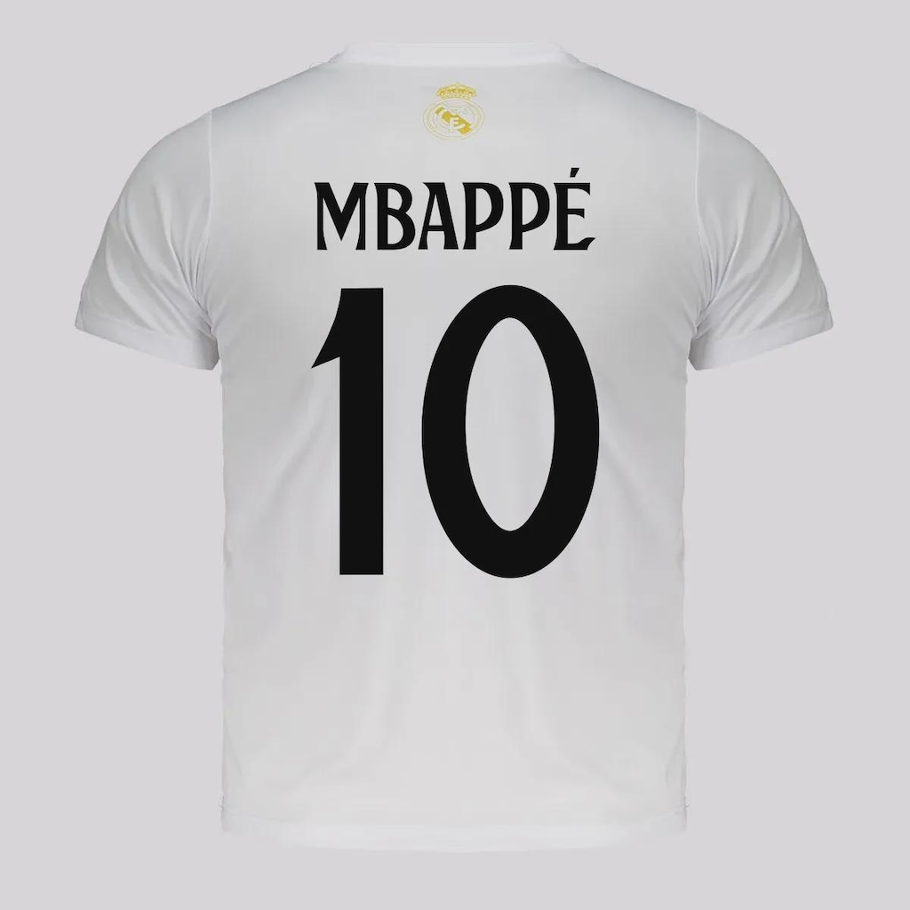 Camisa Real Madrid Soft 10 Mbappé Infantil