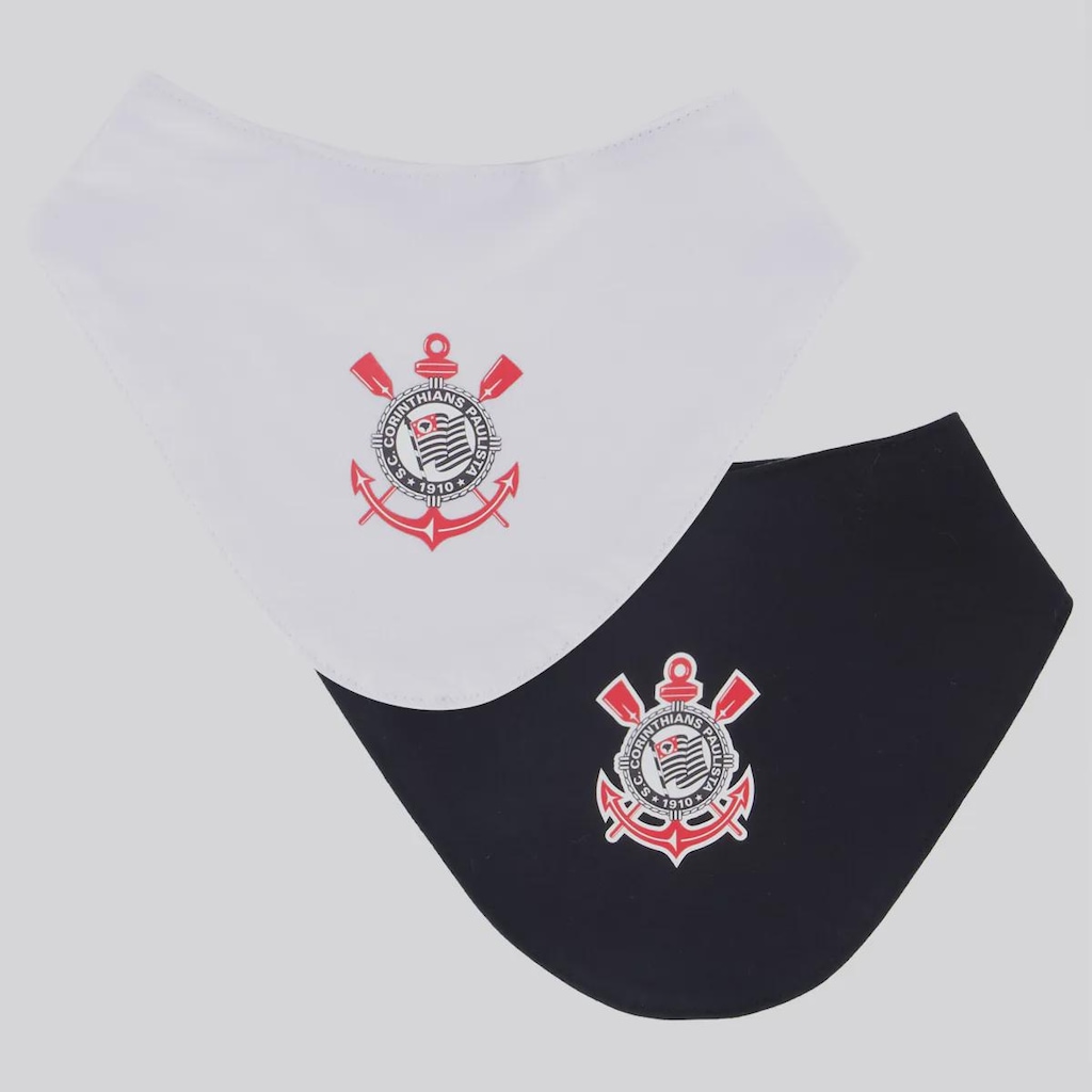 Kit 2 Babadores Corinthians