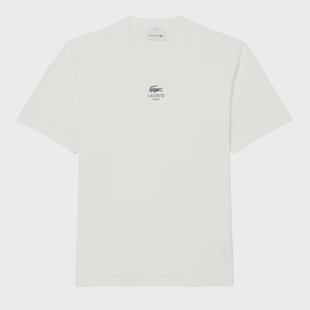 Camiseta Lacoste com Estampa Assinada Unissex