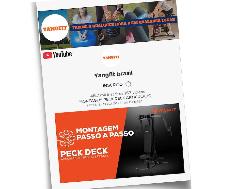 Imagem 2 do produto Peck Deck Fly Articulado Yangfit Voador Peitoral Dorsal
