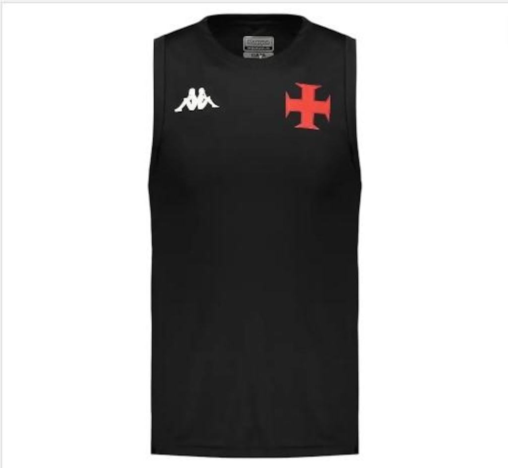 Camiseta Regata Kappa Vasco Treino Comissão 25/26 Masculina