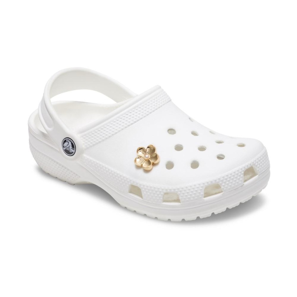Imagem 2 do produto Jibbitz Crocs Flor Dourada com Pérola