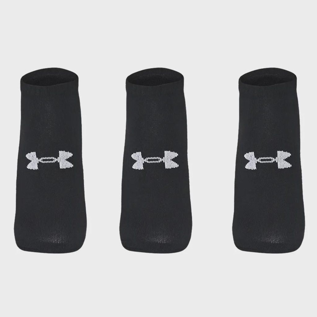 Kit 3 Pares de Meia Under Armour Core Cotton Cano Invisível Unissex