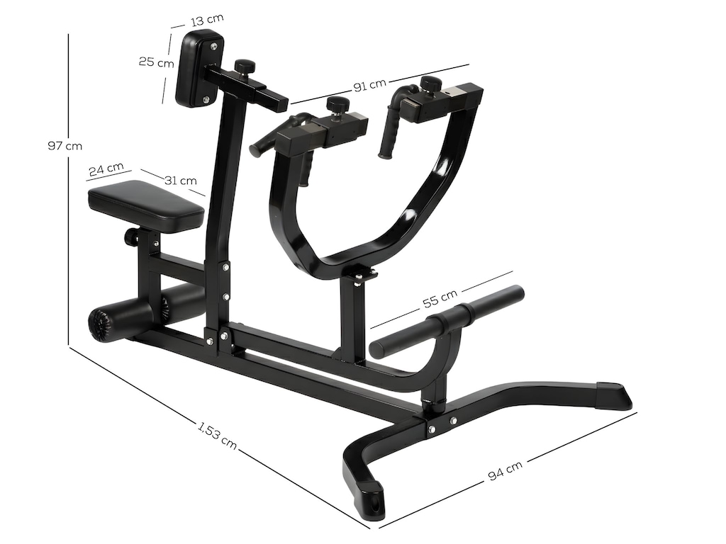 Imagem 3 do produto Equipamento Remada Sentada Yang Fit Articulada Profissional Academia
