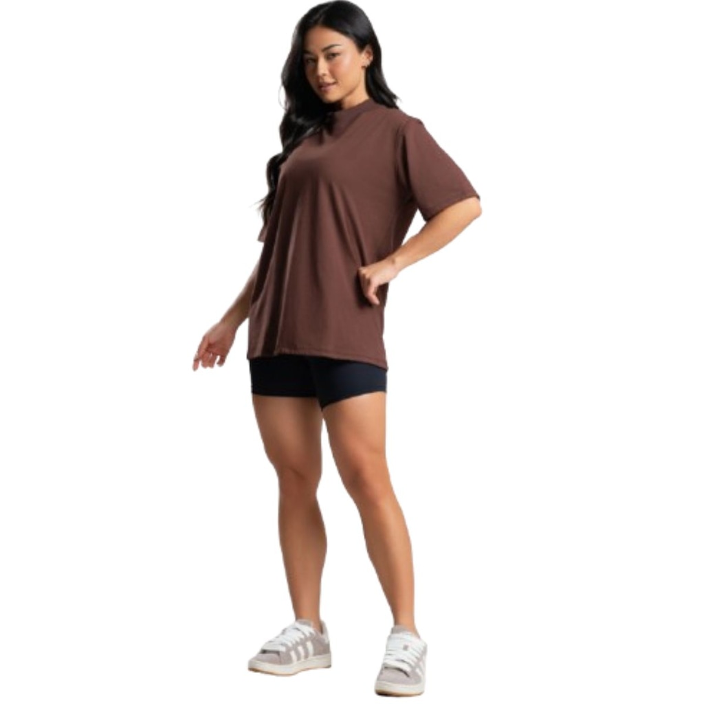 Imagem 3 do produto Blusa Vekyo Gola Alta Oversized Feminina