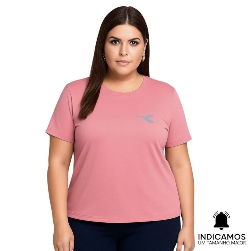 Imagem 1 do produto Camiseta Diadora Small Logo Plus Size Feminina