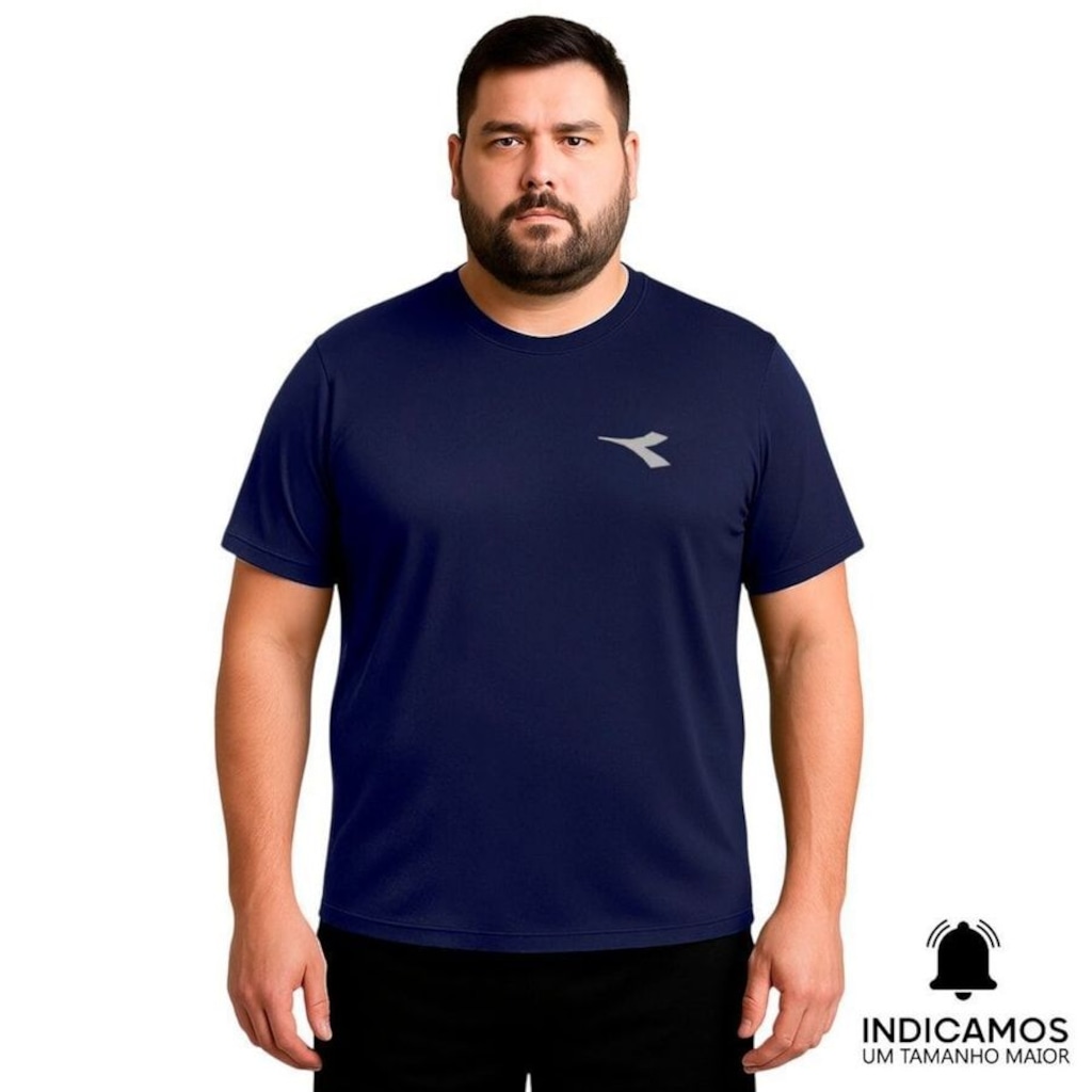 Camiseta Diadora Small Logo Plus Size Masculina