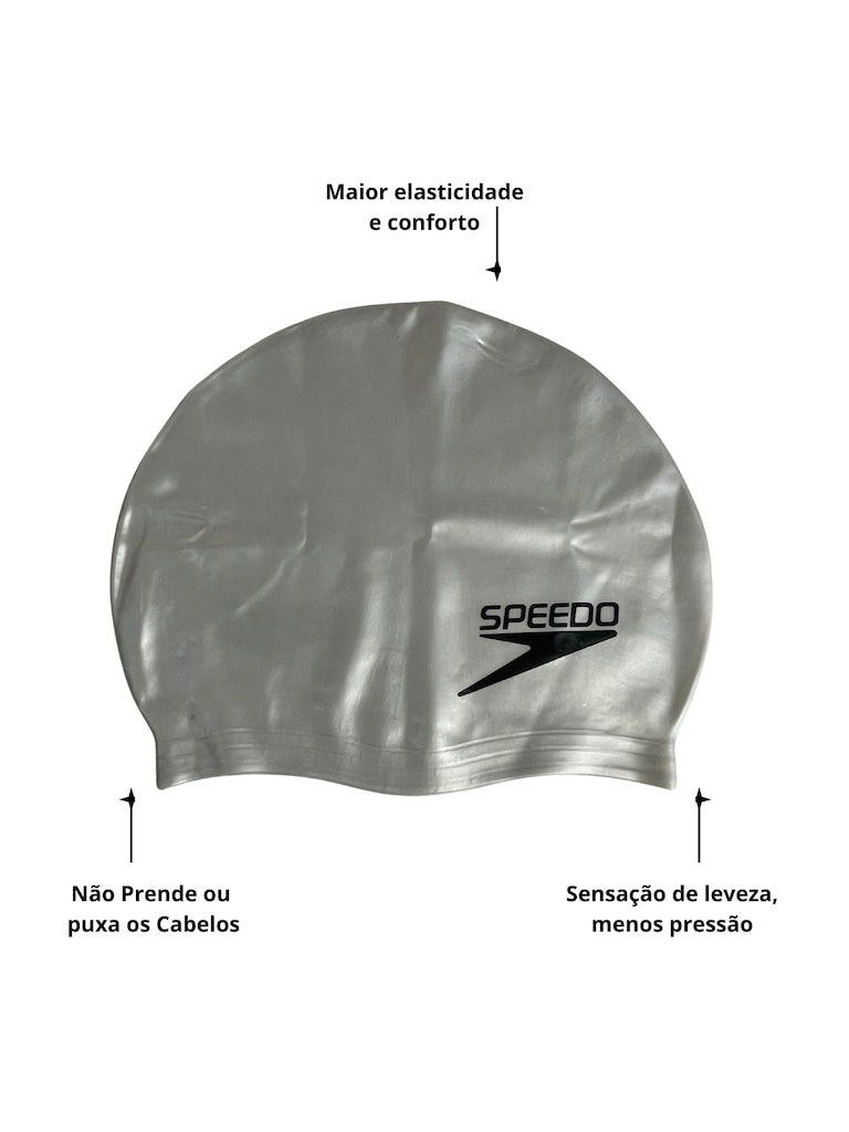 Imagem 3 do produto Kit Speedo Óculos e Touca Silicone Natação Swin Freestyle