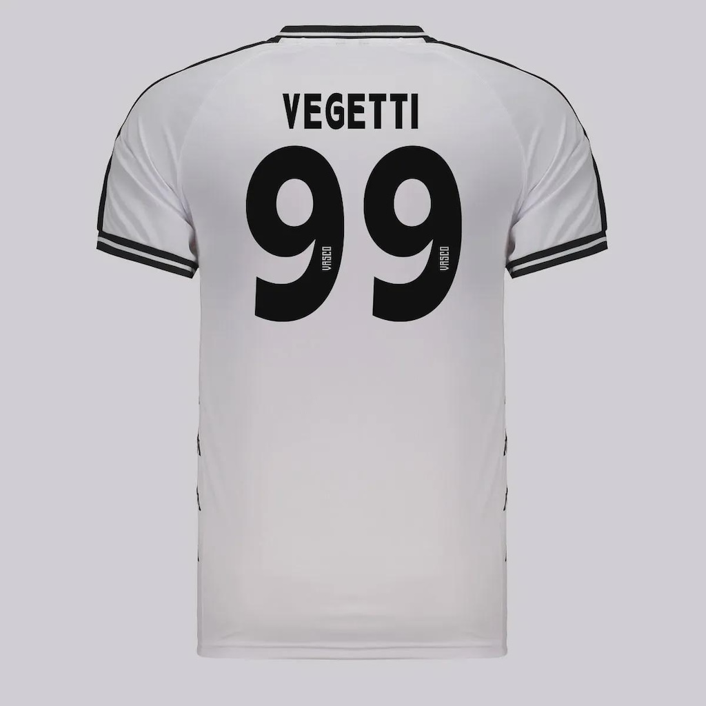 Camisa do Vasco Supporter Block e Preta 99 Vegetti Kappa Masculina