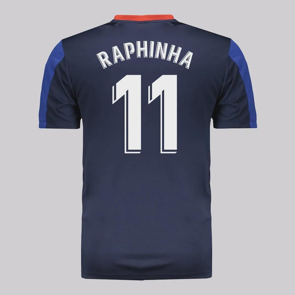 Camisa Barcelona Dryfit Marinho 11 Raphinha Masculina