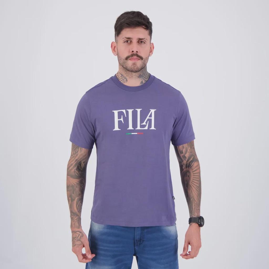 Camiseta Fila Regular Italy Letter Masculina