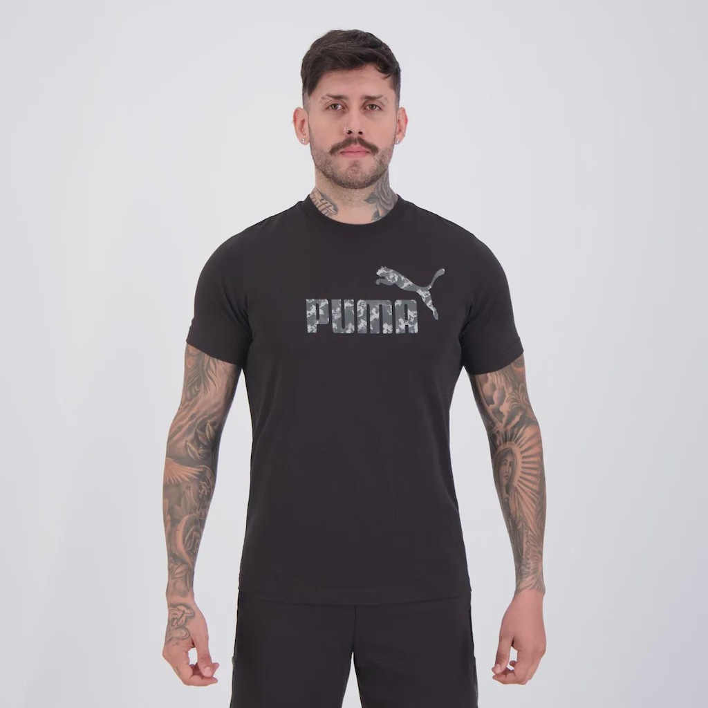 Camiseta Puma Essentials Camo Tee Masculina