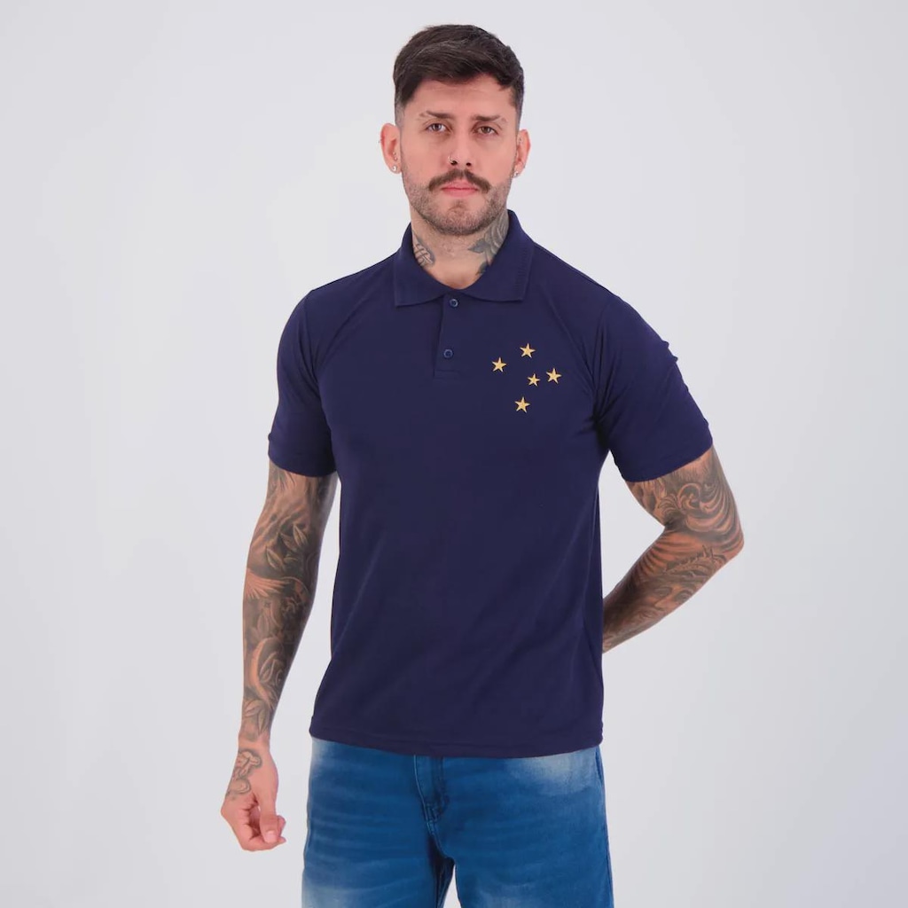 Imagem 3 do produto Camisa Polo Cruzeiro Escudo Masculina
