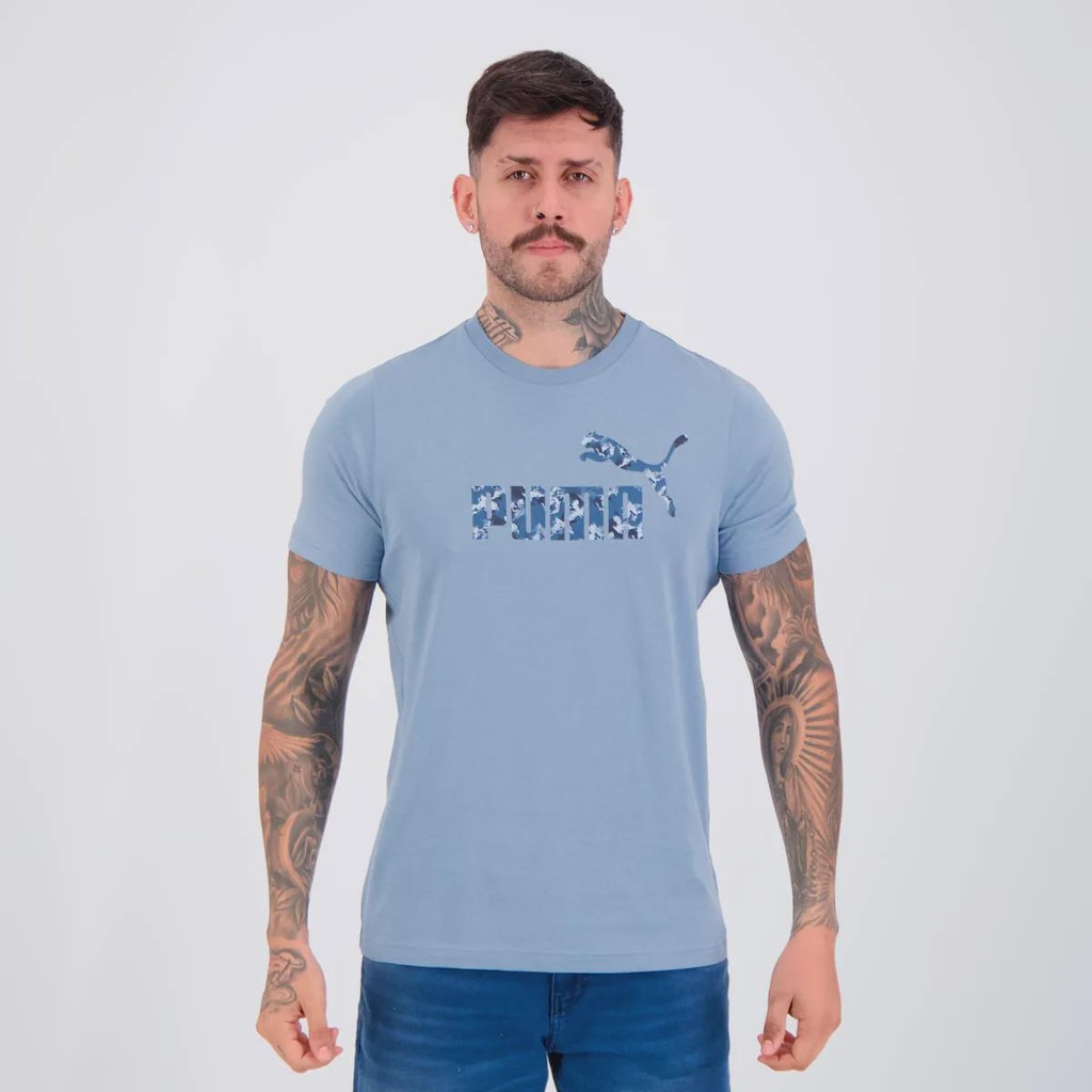 Camiseta Puma Essentials Camo Tee Masculina