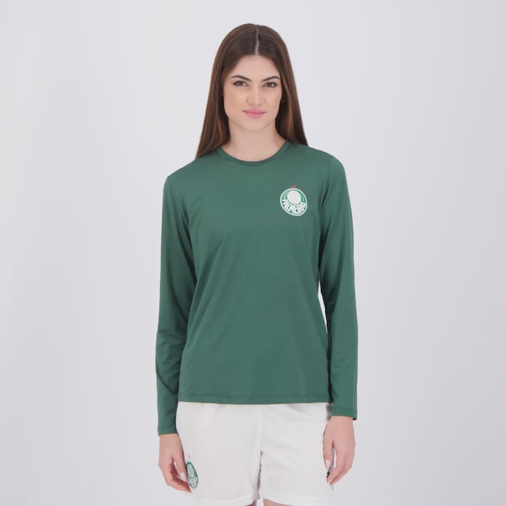 Camisa Palmeiras Brave II UV Manga Longa Feminina