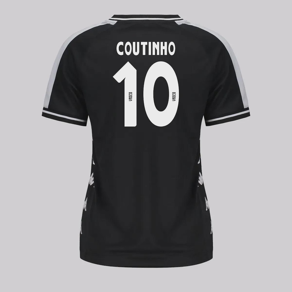 Camisa do Vasco Supporter Block Kappa 10 Coutinho Feminina