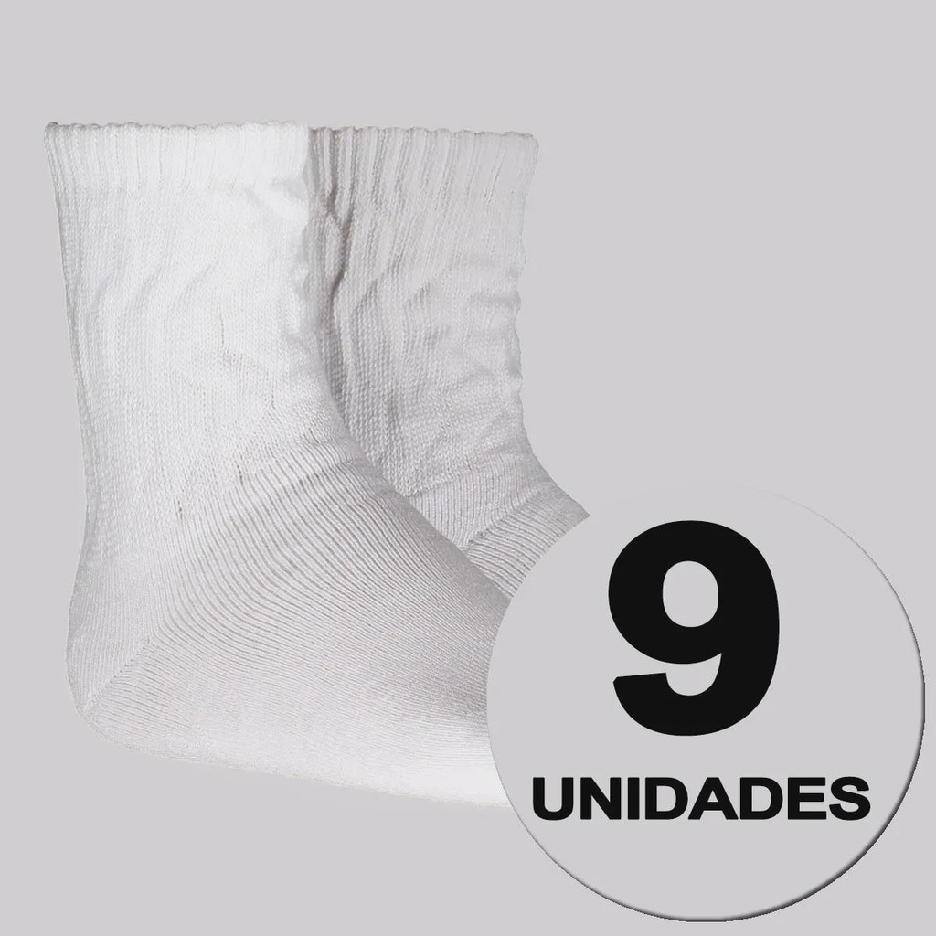 Kit 9 Pares de Meia Selene Aerobic Feminina