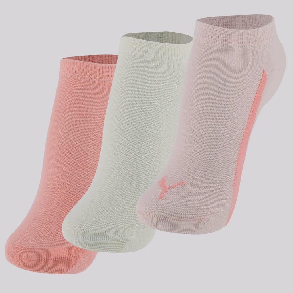 Kit 3 Pares de Meia Puma Sapatilha Feminina