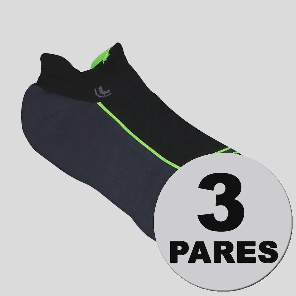 Kit 3 Pares de Meia Lupo Fitness Unissex