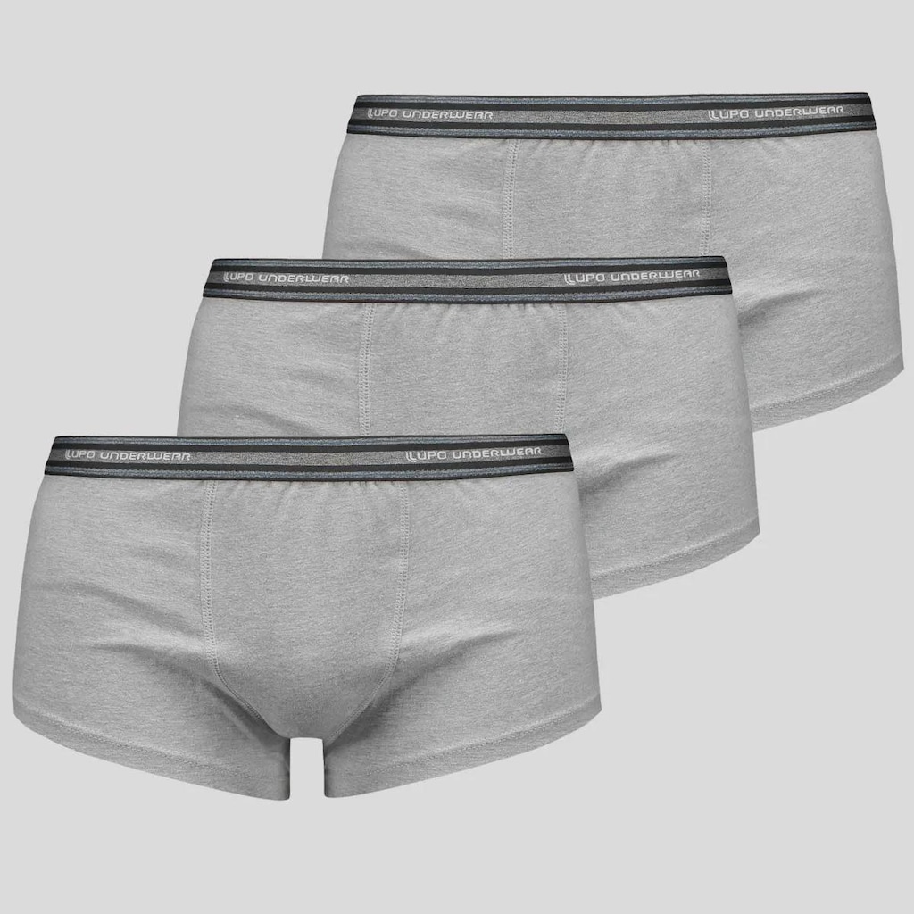 Kit 3 Cuecas Sunga Lupo Basic com Elastano Masculino