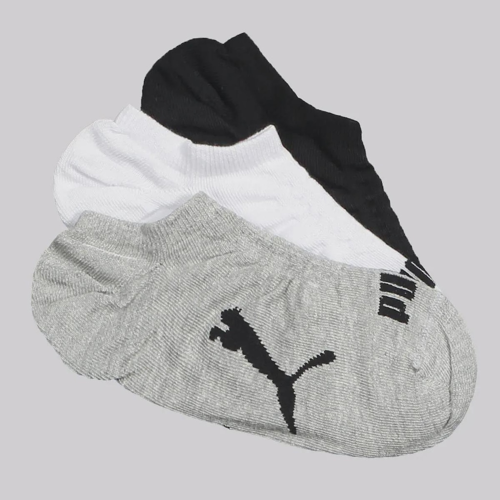 Kit 9 Pares de Meia Puma Sapatilha Feminina Sortida