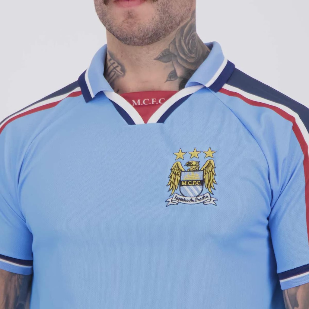 Imagem 5 do produto Camisa Manchester City Retrô 1998 Masculina