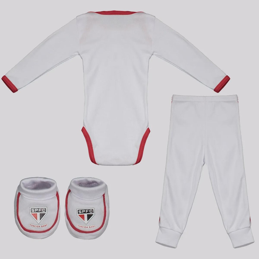 Imagem 2 do produto Kit Body Longo Calça e Pantufa Infantil São Paulo