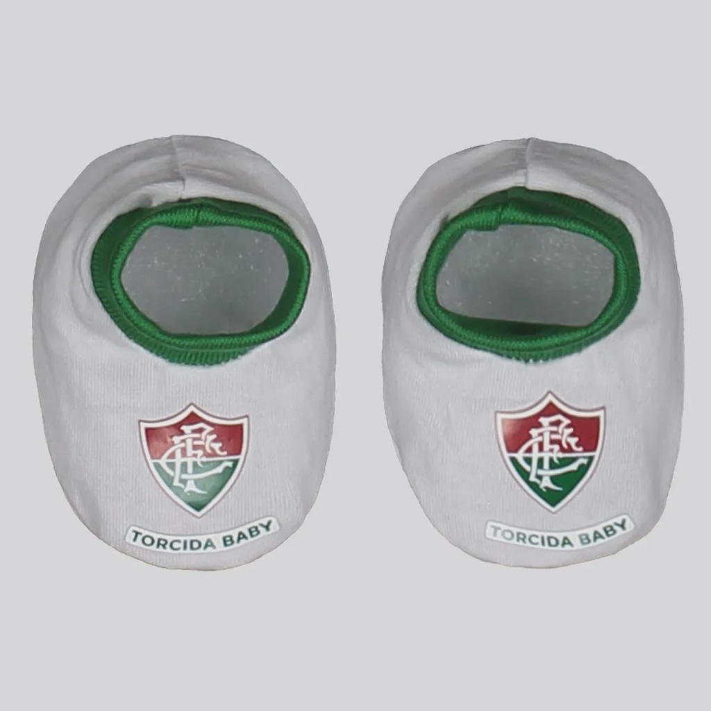 Pantufa Meia Malha Infantil Fluminense