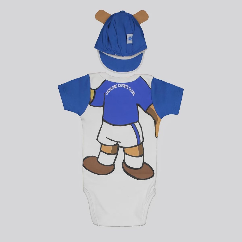 Imagem 2 do produto Kit Body e Boné Cruzeiro Mascote Infantil
