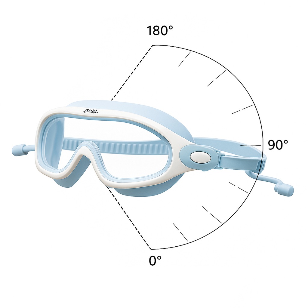 Imagem 2 do produto Máscara de Natação Gold Sports Panoramic Vision Infantil 10.0 High Definition