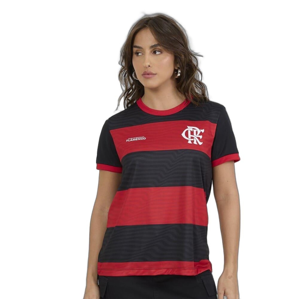 Camiseta Flamengo Emoção Feminina