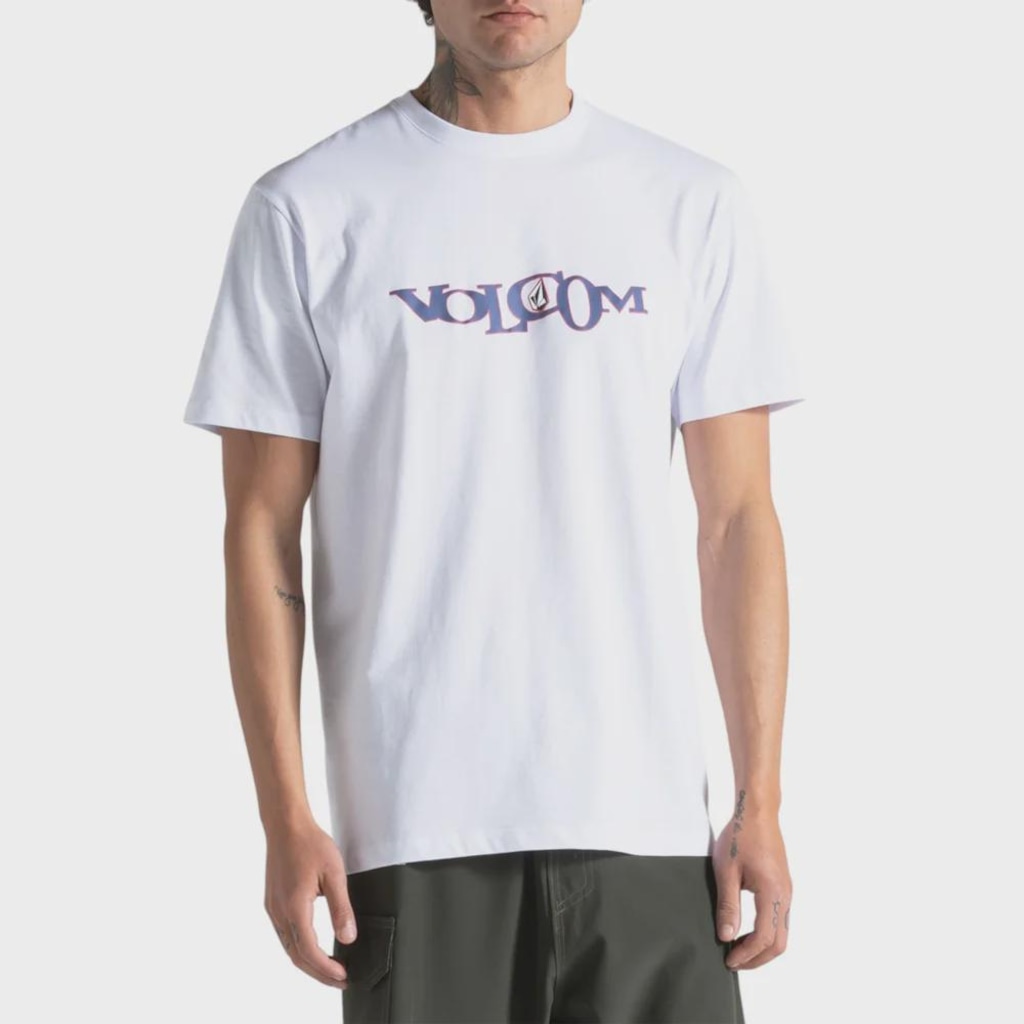 Camiseta Plus Size Volcom Skidder Masculina