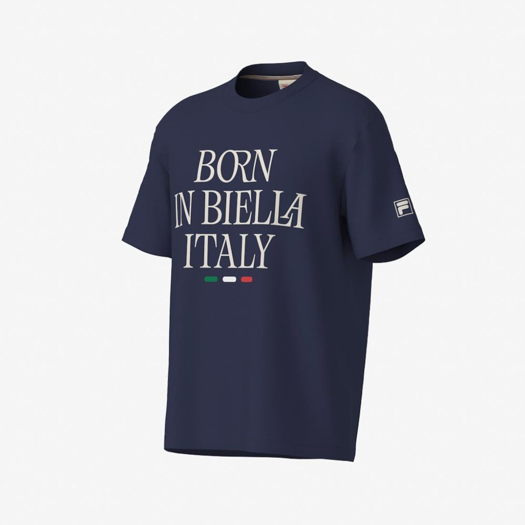 Camiseta Fila Comfort Born In Biella Letter Masculina